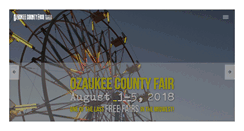 Desktop Screenshot of ozaukeecountyfair.com