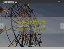 Tablet Screenshot of ozaukeecountyfair.com